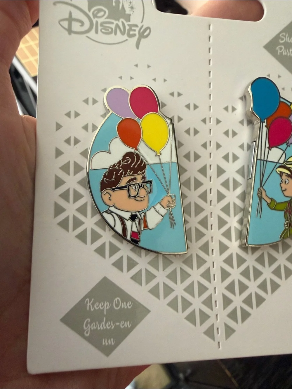 Disney Pixar UP Carl & Ellie Character Pin Trade Set Magnetic Collectible 2020